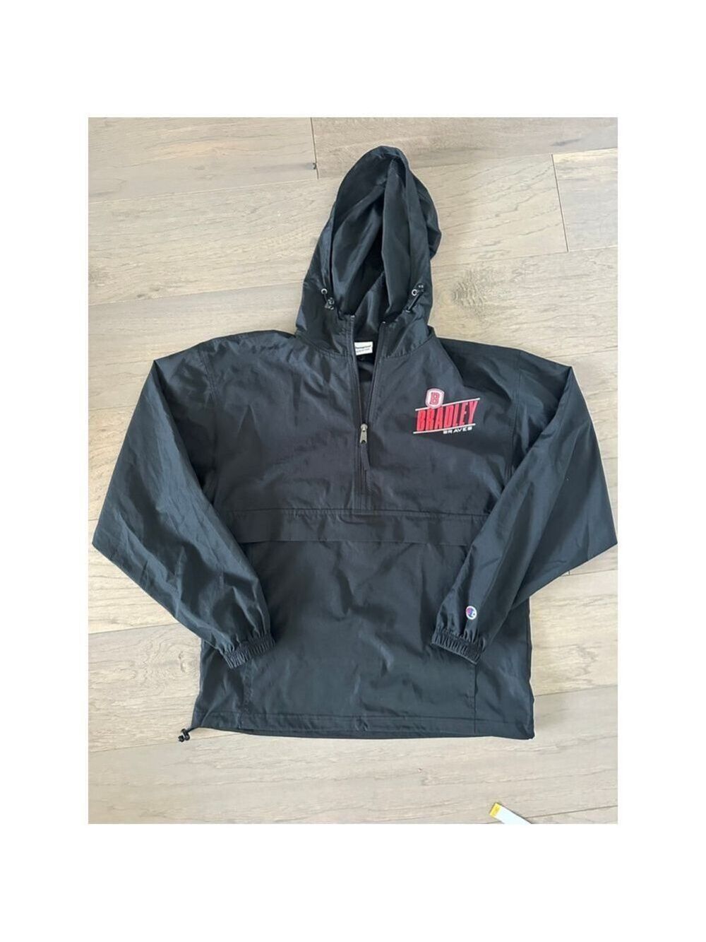 Champion Black Windbreaker Jacket Small